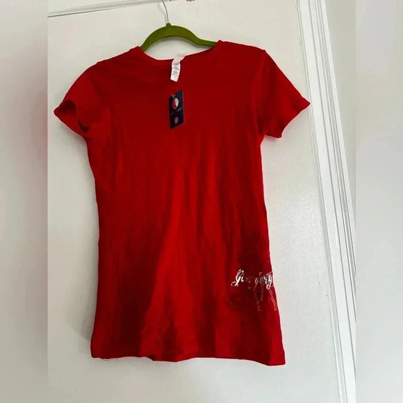 Georgia Bulldogs NWT Women’s Red Graphic Tee. Sz: L Metallic Lettering. - Picture 1 of 9